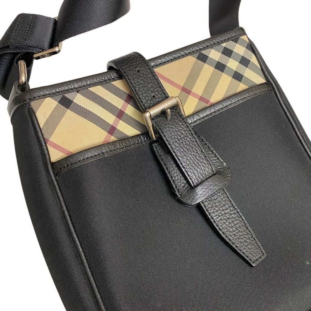 BURBERRY Nova Check Nylon Leather Crossbody Shoulder Bag 💼 - Picture 5 of 14